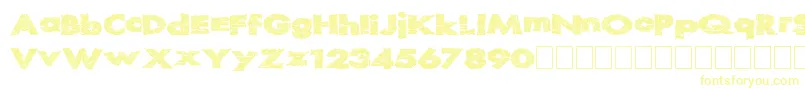 Шрифт Readystart – жёлтые шрифты