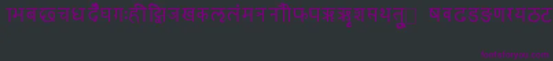 RkSanskrit Font – Purple Fonts on Black Background