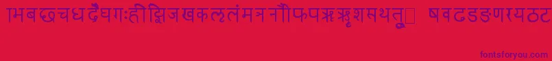fuente RkSanskrit – Fuentes Moradas Sobre Fondo Rojo
