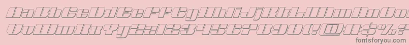 Nolocontendre3Dital Font – Gray Fonts on Pink Background