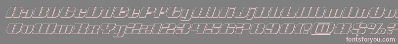 Nolocontendre3Dital Font – Pink Fonts on Gray Background