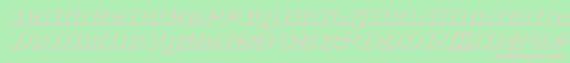 Nolocontendre3Dital Font – Pink Fonts on Green Background