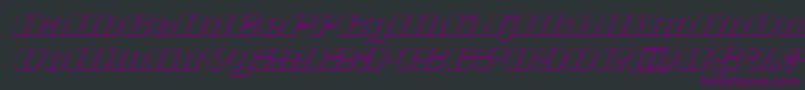 Nolocontendre3Dital Font – Purple Fonts on Black Background