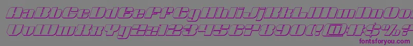 Nolocontendre3Dital Font – Purple Fonts on Gray Background