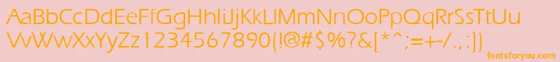 ErgoeRegular Font – Orange Fonts on Pink Background