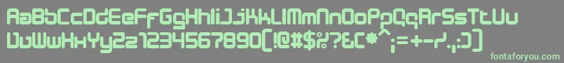 Fonte DesignerBlock – fontes verdes em um fundo cinza