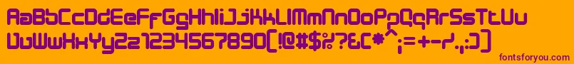 フォントDesignerBlock – オレンジの背景に紫のフォント