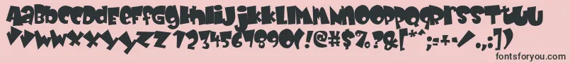 Babyk Font – Black Fonts on Pink Background