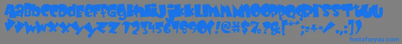 Babyk Font – Blue Fonts on Gray Background