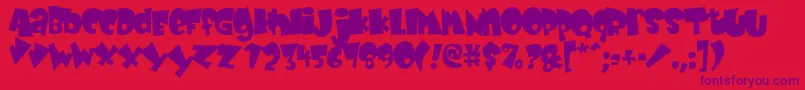 fuente Babyk – Fuentes Moradas Sobre Fondo Rojo