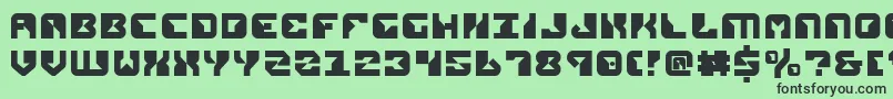 Repv2-fontti – mustat fontit vihreällä taustalla