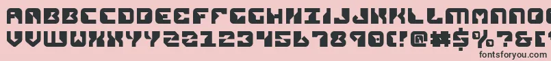 Repv2-Schriftart – Schwarze Schriften auf rosa Hintergrund
