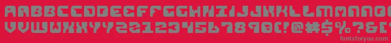 Repv2 Font – Gray Fonts on Red Background