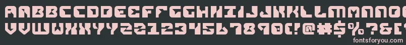 フォントRepv2 – 黒い背景にピンクのフォント