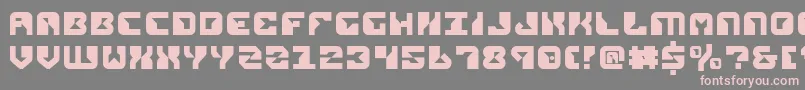 フォントRepv2 – 灰色の背景にピンクのフォント