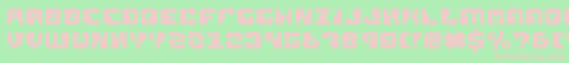 フォントRepv2 – 緑の背景にピンクのフォント