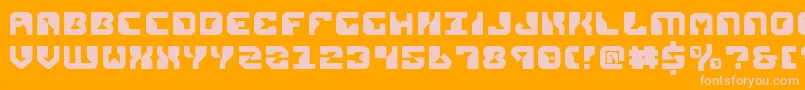 Repv2 Font – Pink Fonts on Orange Background