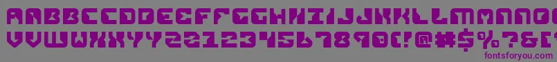Шрифт Repv2 – фиолетовые шрифты на сером фоне