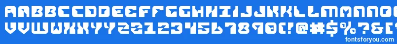 Шрифт Repv2 – белые шрифты на синем фоне
