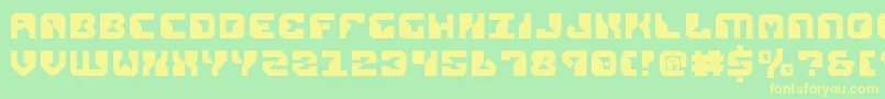 Repv2 Font – Yellow Fonts on Green Background