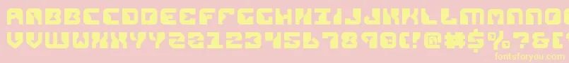 Repv2-fontti – keltaiset fontit vaaleanpunaisella taustalla