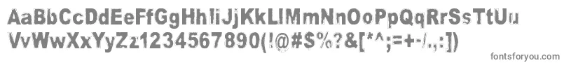 VelvetQueen Font – Gray Fonts on White Background