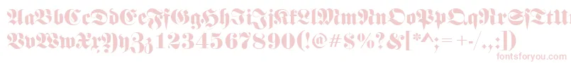 FrakturRegular Font – Pink Fonts on White Background