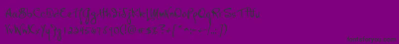 P22HopperJosephine-Schriftart – Schwarze Schriften auf violettem Hintergrund