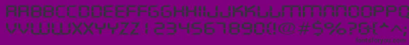 DigifacewideRegular Font – Black Fonts on Purple Background