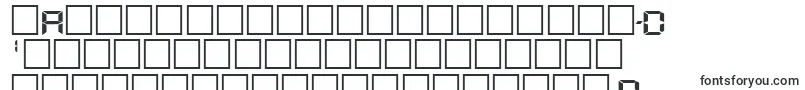 DigifacewideRegular-Schriftart – kirgisische Schriften