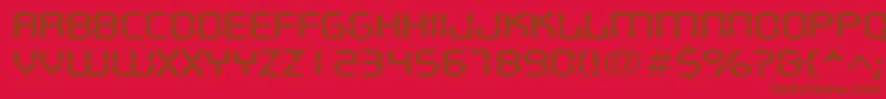 DigifacewideRegular Font – Brown Fonts on Red Background