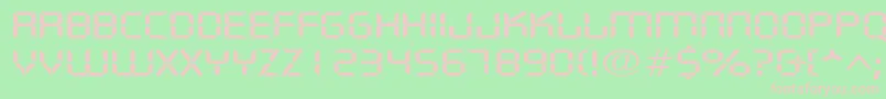 DigifacewideRegular Font – Pink Fonts on Green Background