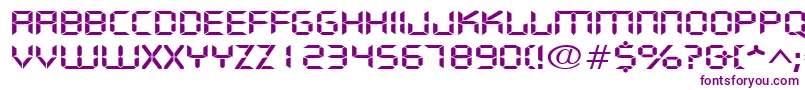 Шрифт DigifacewideRegular – фиолетовые шрифты на белом фоне