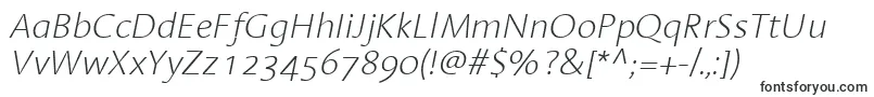LinotypeAromaExtralightItalic Font – Fonts for CS GO