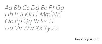 LinotypeAromaExtralightItalic Font