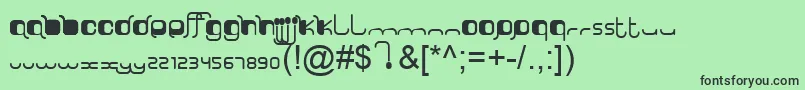 SorryLuthiV10ByOooN3oOoo Font – Black Fonts on Green Background