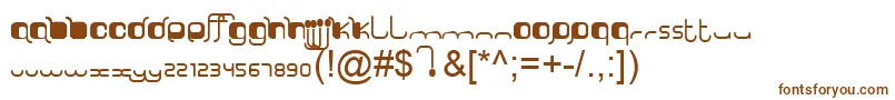Czcionka SorryLuthiV10ByOooN3oOoo – brązowe czcionki