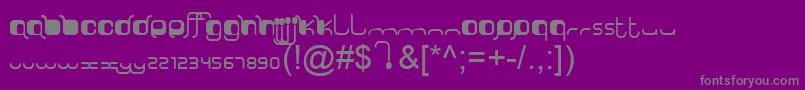 SorryLuthiV10ByOooN3oOoo Font – Gray Fonts on Purple Background