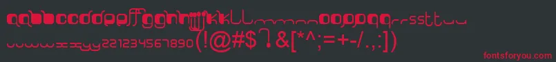 SorryLuthiV10ByOooN3oOoo Font – Red Fonts on Black Background