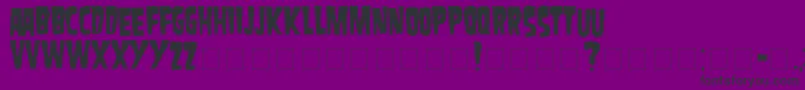 Шрифт Danzig – чёрные шрифты на фиолетовом фоне