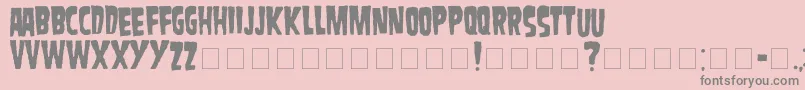 Danzig Font – Gray Fonts on Pink Background