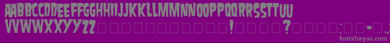 Danzig Font – Gray Fonts on Purple Background