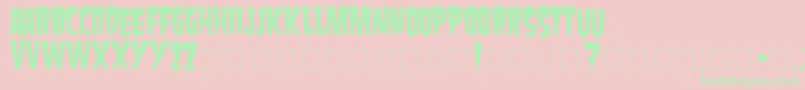 Danzig Font – Green Fonts on Pink Background