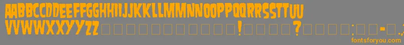 Danzig Font – Orange Fonts on Gray Background