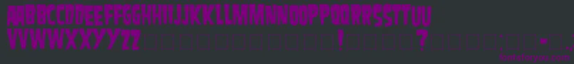 Danzig Font – Purple Fonts on Black Background