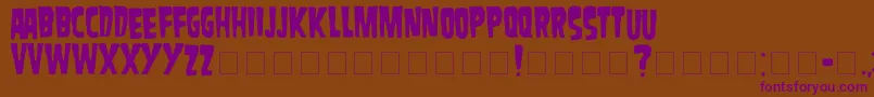 Danzig Font – Purple Fonts on Brown Background