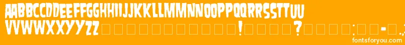 Danzig Font – White Fonts on Orange Background