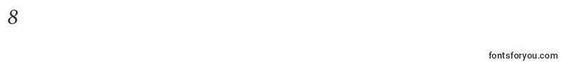 フォントMinionproItcapt – フォント数字8
