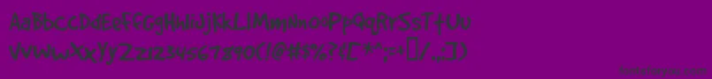 Gooddogplain-Schriftart – Schwarze Schriften auf violettem Hintergrund