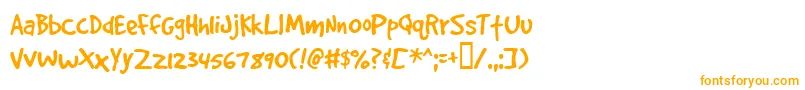 More about Gooddogplain Font Gooddogplain Font – Orange Fonts on White Background